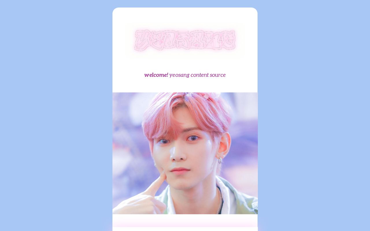 yeosang content!